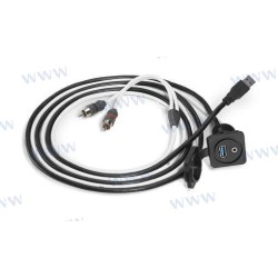 JL AUDIO 3.5MM AUDIO JACK AND USB PORT F