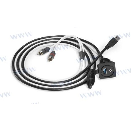 JL AUDIO 3.5MM AUDIO JACK AND USB PORT F