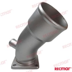 CODO ESCAPE YANMAR 3JH/4JH SERIES INOX