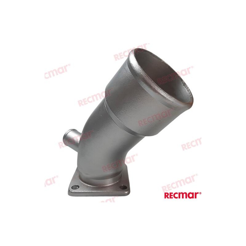 CODO ESCAPE YANMAR 3JH/4JH SERIES INOX