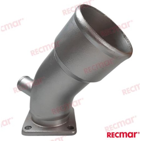 CODO ESCAPE YANMAR 3JH/4JH SERIES INOX