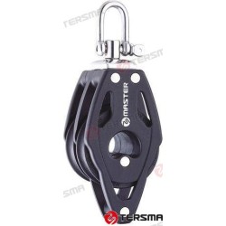 POLEA DOBLE GIRATORIA C/ARRAIGO 40MM