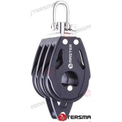 POLEA TRIPLE GIRATORIA C/ARRAIGO 40MM