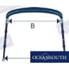 TOLDO BIMINI C/SOPORTE 150/170 CM AZUL