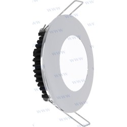 LUZ INTERIOR CROMADA 6 W 600 LUM. 6500K