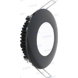 LUZ INTERIOR NEGRA 6 W 600 LUM. 6500K 24