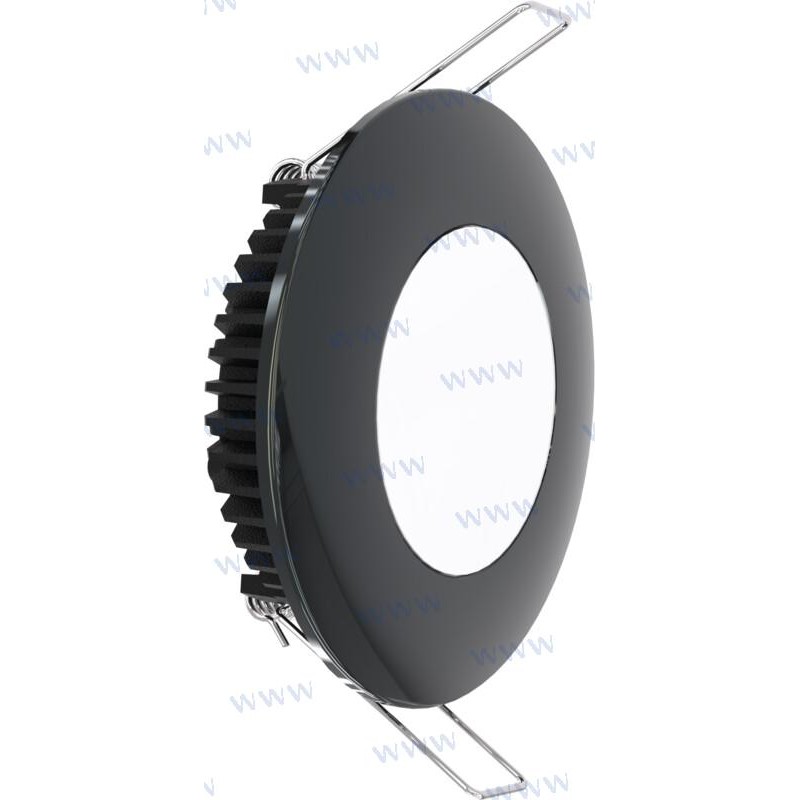 LUZ INTERIOR NICKEL NEGRA 6 W 600 LUM. 6