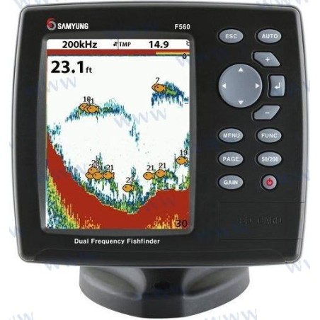 SAMYUNG F560. DISPLAY COLOR 5,6". SONDA