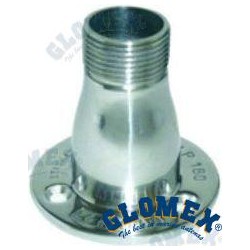 SOPORTE INOX BASE 1"BSP MACHO X 11 TPI