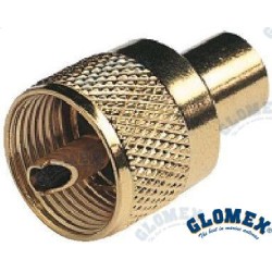 CONECTOR PL259 MACHO GOLD PARA RG58