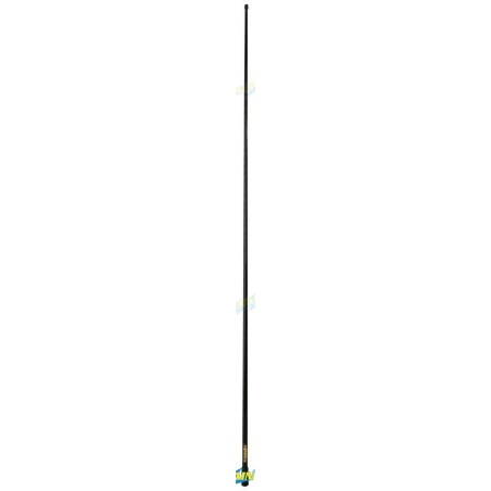 ANTENA VHF IBIZA -NEGRA 140MM CON ROTULA