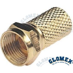 CONECTOR F MACHO GOLD PARA RG6 Y RG59