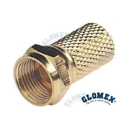 CONECTOR F MACHO GOLD PARA RG6 Y RG59