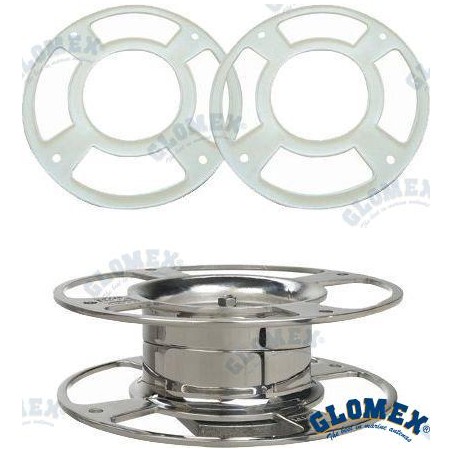 BASE AJUSTABLE 0/5, INOX. PARA ANTENAS T