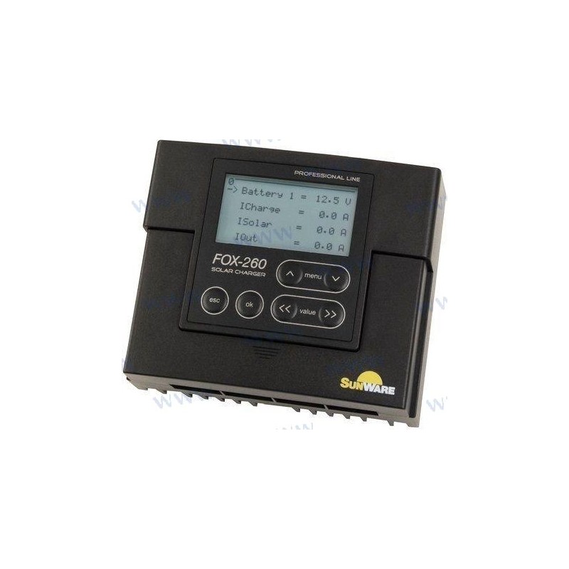 CONTROLADOR DE CARGA  FOX260 20A LCD 12/