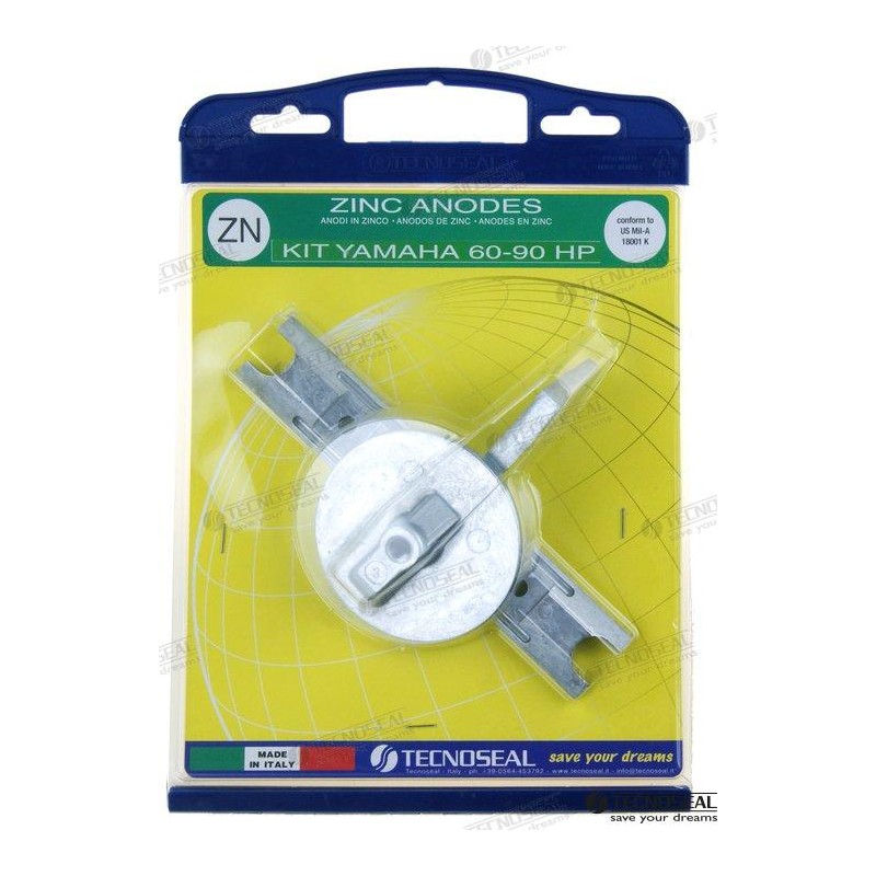 KIT ANODOS ZINC YAMAHA 60-90HP