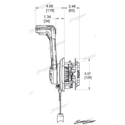MANDO LATERAL CENTRAL NEGRO C/PARO MOTOR