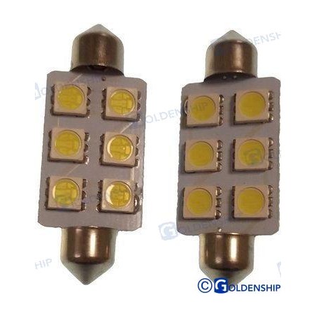 BOMBILLA FESTON 6LED 1,3W 10/30V (2)