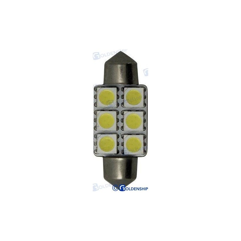 BOMBILLA FESTON 6LED 1,3W 10/30V 15,9*37