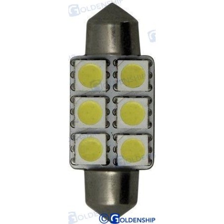 BOMBILLA FESTON 6LED 1,3W 10/30V 15,9*37