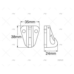 FIJACION DEF. INOX GANCHO 38X35X24MM