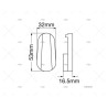 FIJACION DEFENSA SUPERFICIE INOX 316 MARINE TOWN