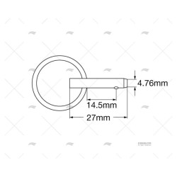 PASADOR RAPIDO INOX SS316 4,76MM