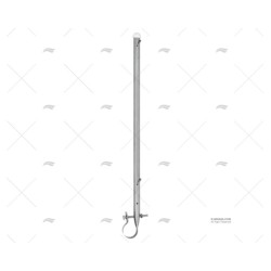 ASTA DE BANDERA INOX SS 304 C/SOPORTE