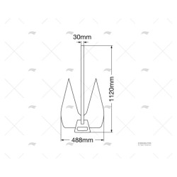 ANCLA BULL 40 KG GALV IMNASA