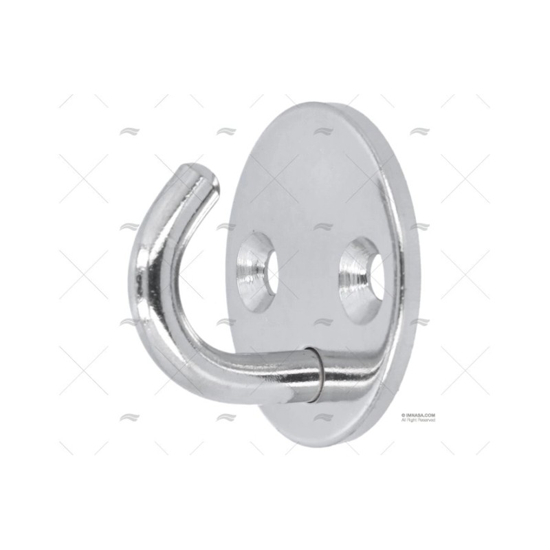 PLATINA REDONDA C/GANCHO INOX SS 304 33M
