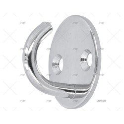 PLATINA REDONDA C/GANCHO INOX SS 304 40M