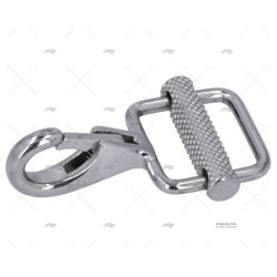 MOSQUETON C/HEBILLA INOX SS 316 25MM