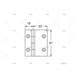 BISAGRA DESMONTABLE 52X61MM BD