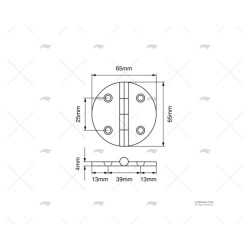 BISAGRA DESMONTABLE 65X65MM AD
