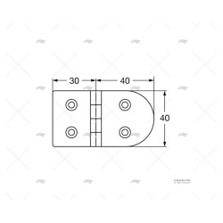 BISAGRA DESMONTABLE 70X40MM BD
