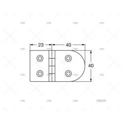 BISAGRA DESMONTABLE 63X40MM AC