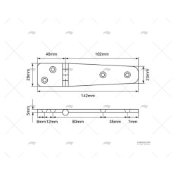 BISAGRA DESMONTABLE 141,5X23-29MM AC