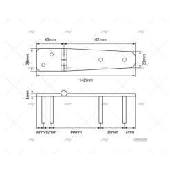 BISAGRA DESMONTABLE 141,5X23-29MM BD