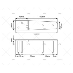 BISAGRA DESMONTABLE 141,5X23-29MM BC