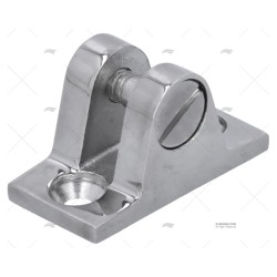 SOPORTE CAPOTA PLANA-RECTA INOX TORNILLO