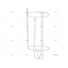 PORTA DEFENSAS 260X420-550MM INOX