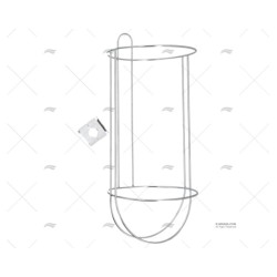 PORTA DEFENSAS 195X320-425MM INOX