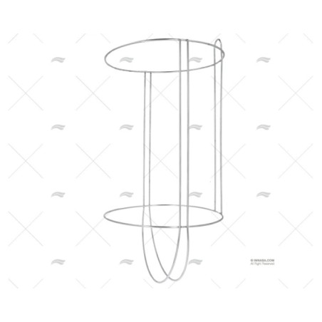 PORTA DEFENSAS 305X420-580MM INOX