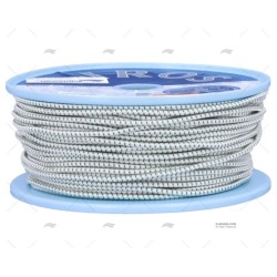 CABO SHOCK CORD 04MM BLANCO 100M LIROS