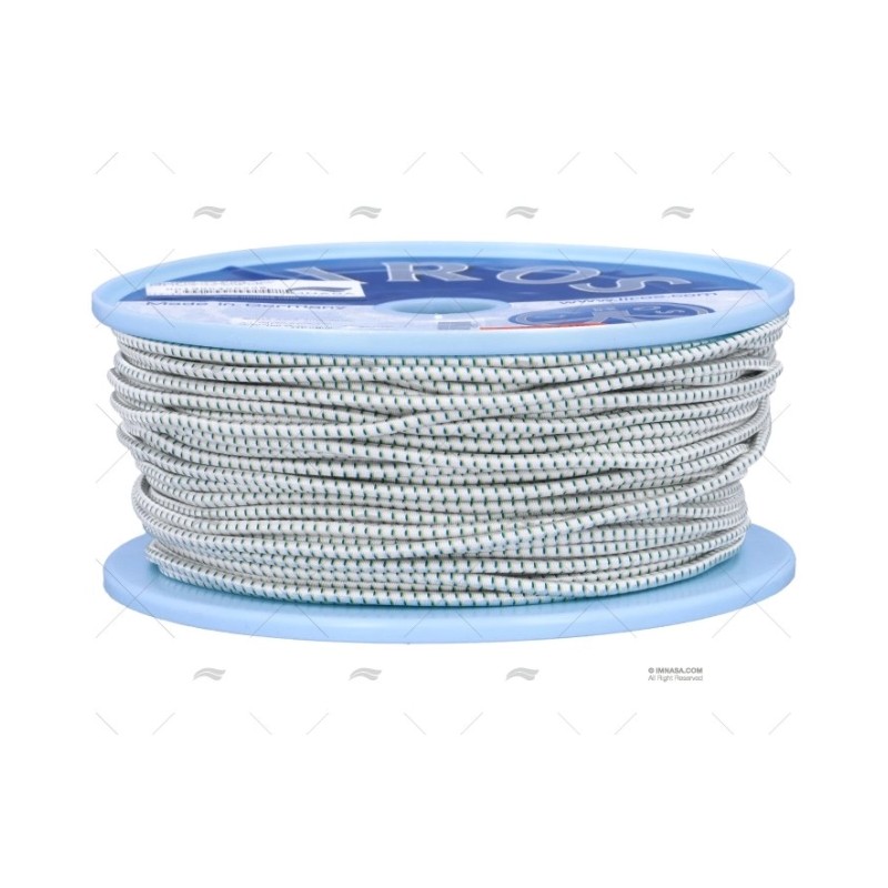 CABO SHOCK CORD 04MM BLANCO 100M LIROS