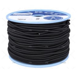 CABO SHOCK CORD 06MM NEGRO 100M LIROS
