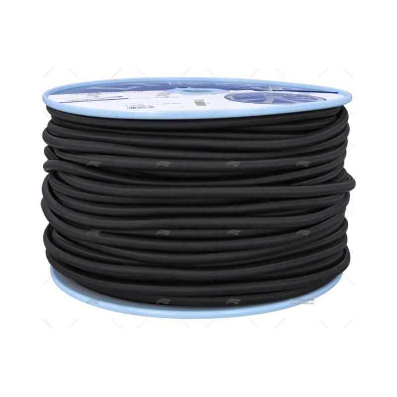 CABO SHOCK CORD 10MM NEGRO 100M LIROS