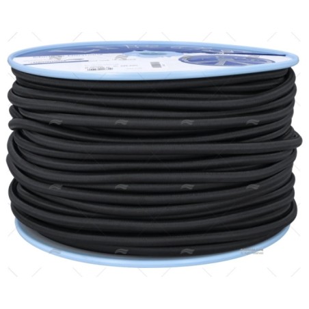 CABO SHOCK CORD 10MM NEGRO 100M LIROS