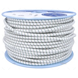 CABO SHOCK CORD 10MM BLANCO 100M LIROS