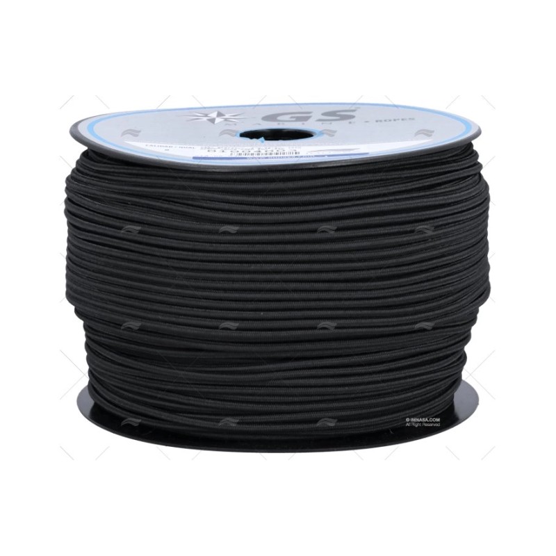 CABO ELASTICO 4MM NEGRO 100M